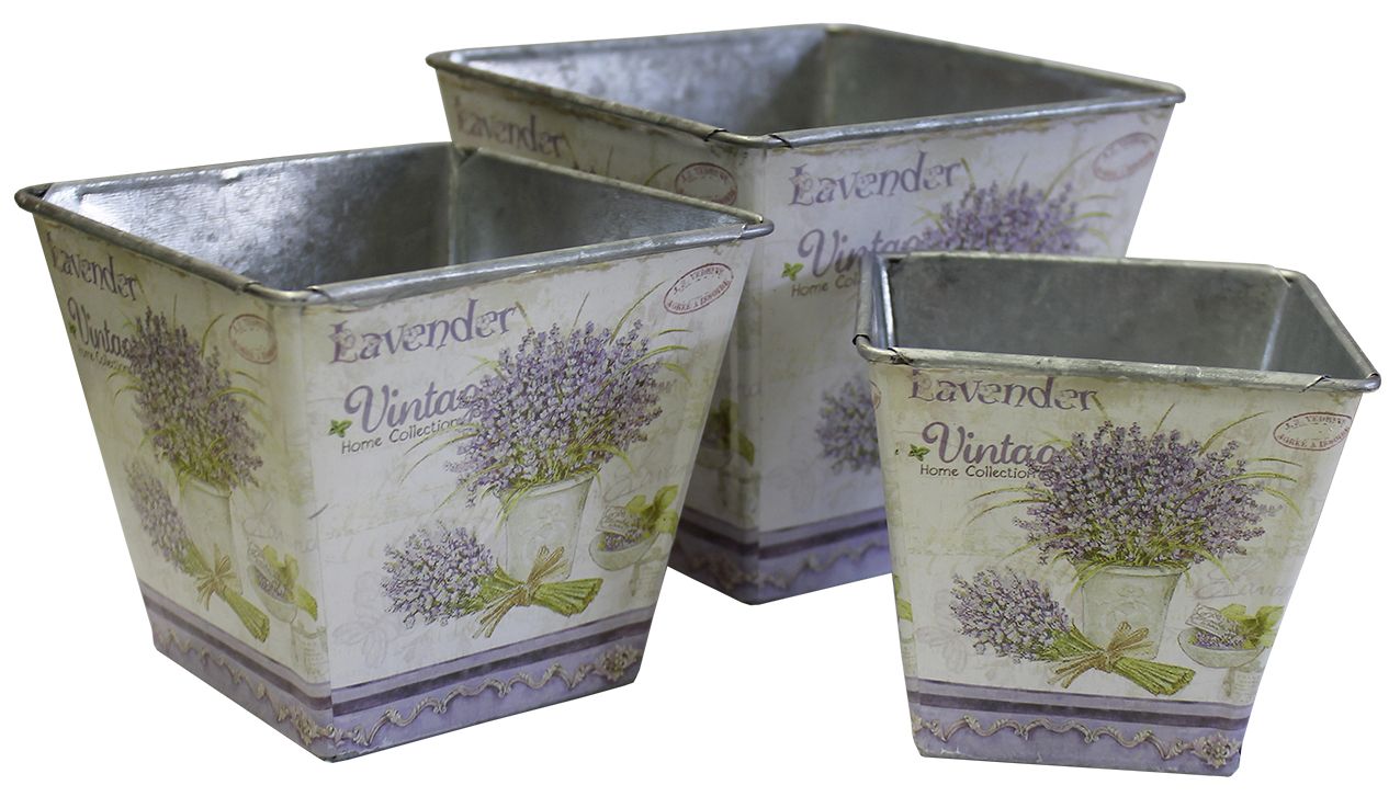 Topfset mit Lavendelmotiv Topfset mit Lavendelmotiv