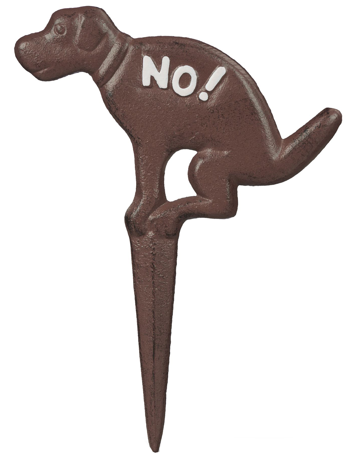 Gusseisen-Schild gegen Hundekot
