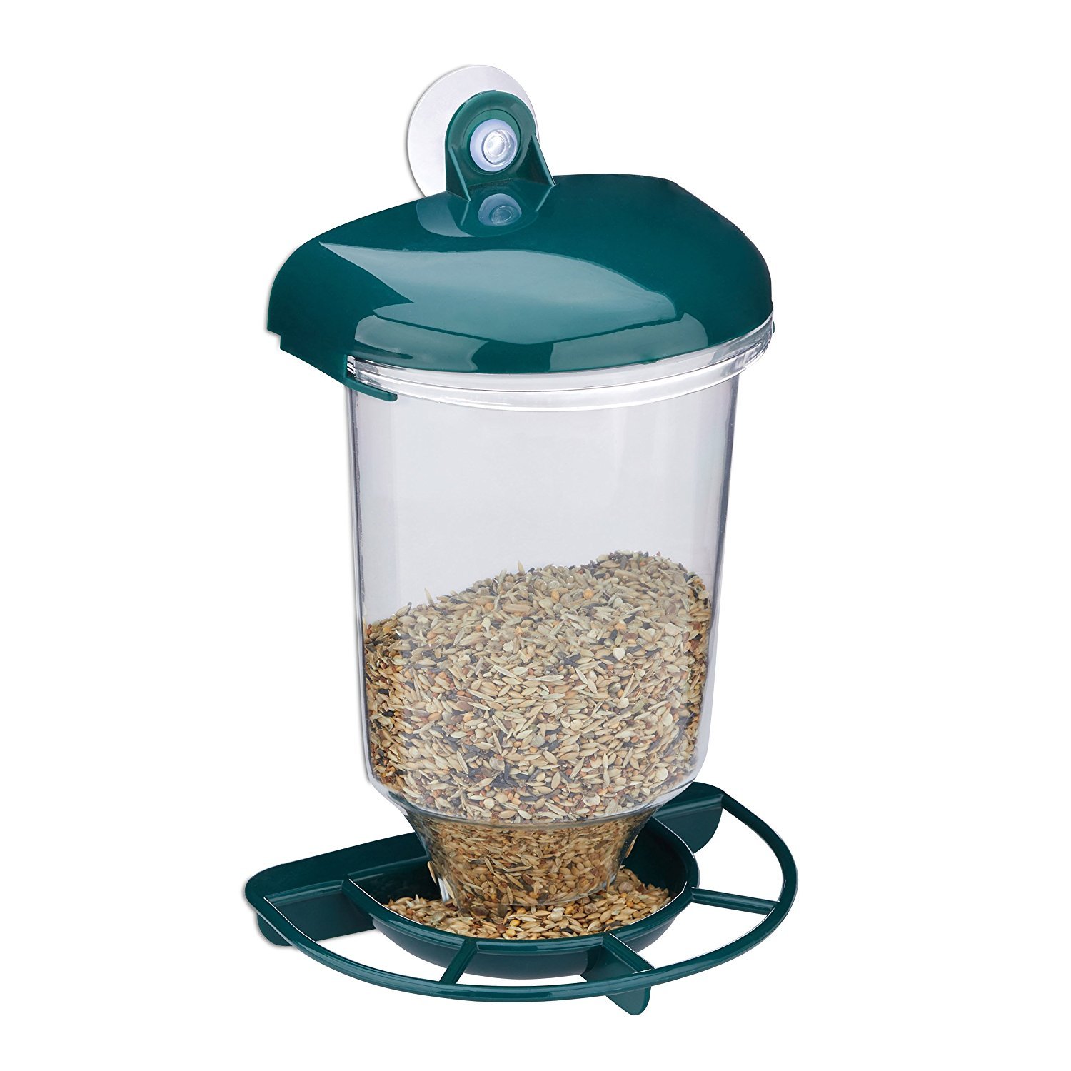 Vogelfutterspender mit Saugnapf Vogelfutterspender mit Saugnapf