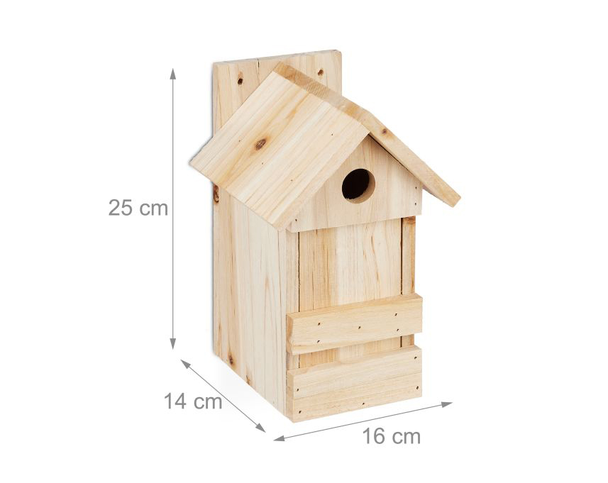 Vogelnistkasten mit Spitzdach Vogelnistkasten mit Spitzdach