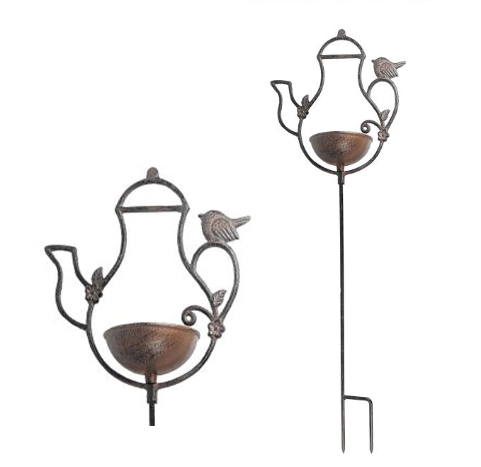 Gusseisen-Vogeltränke "Teekanne"