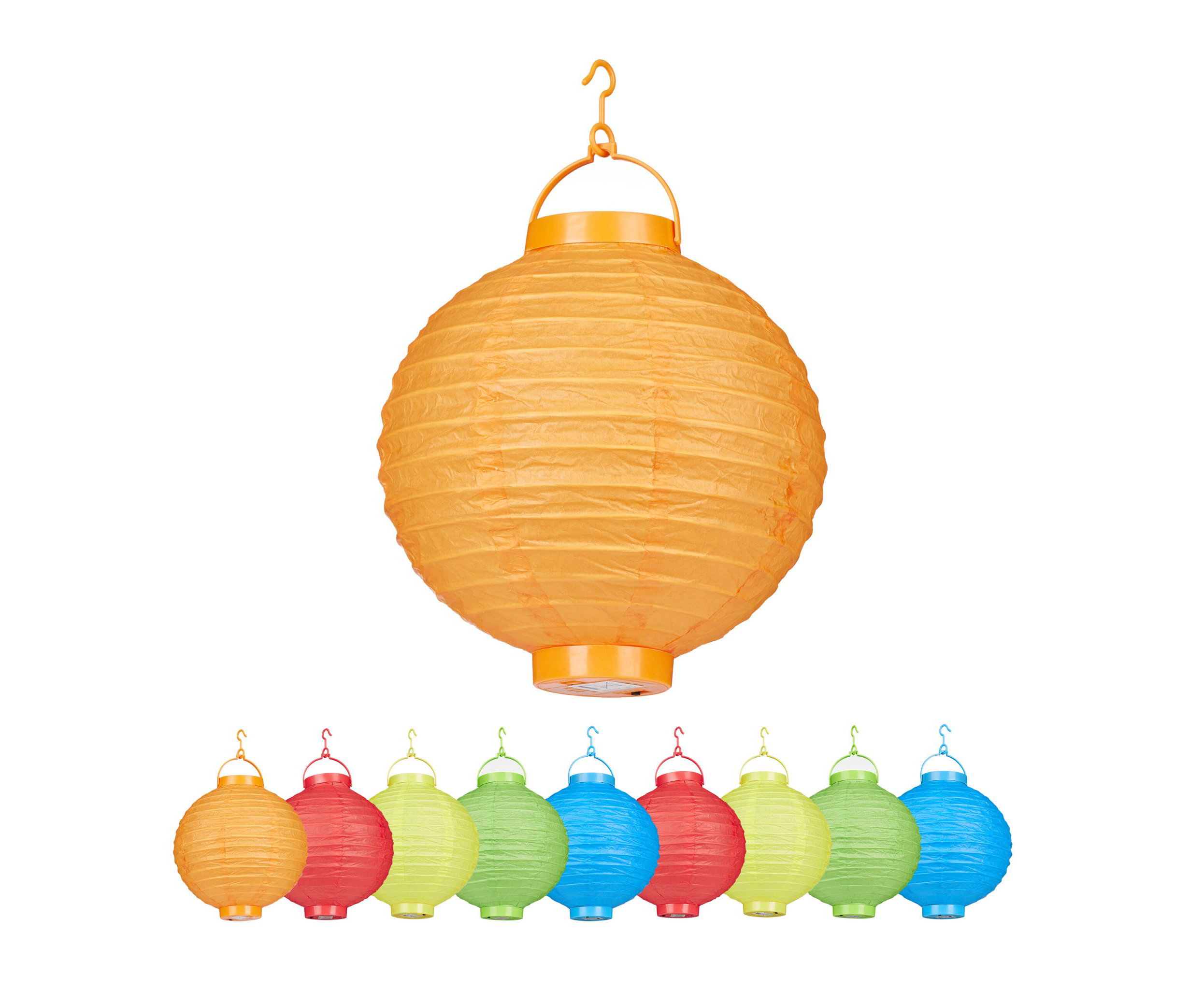 Solar-Lampion, bunt, 10er-Set Solar-Lampion, bunt, 10er-Set