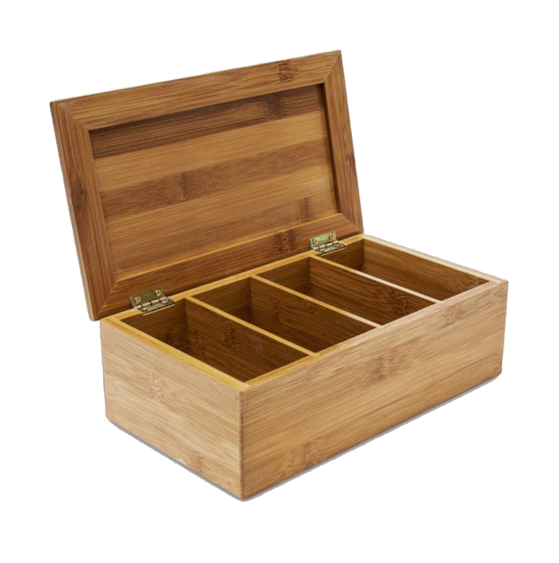 Bambus-Teebox mit 4 Fächern Bambus-Teebox mit 4 Fächern