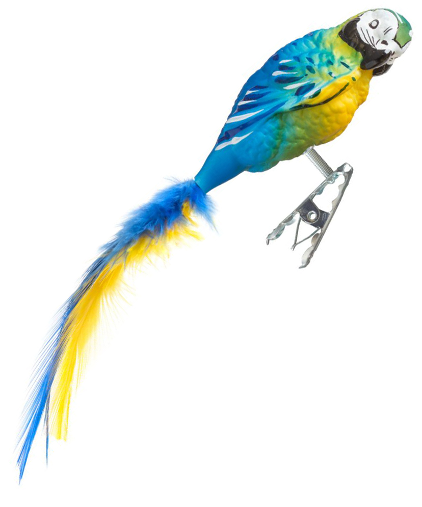 Glasvogel "Papagei Gelbbrust-Ara"