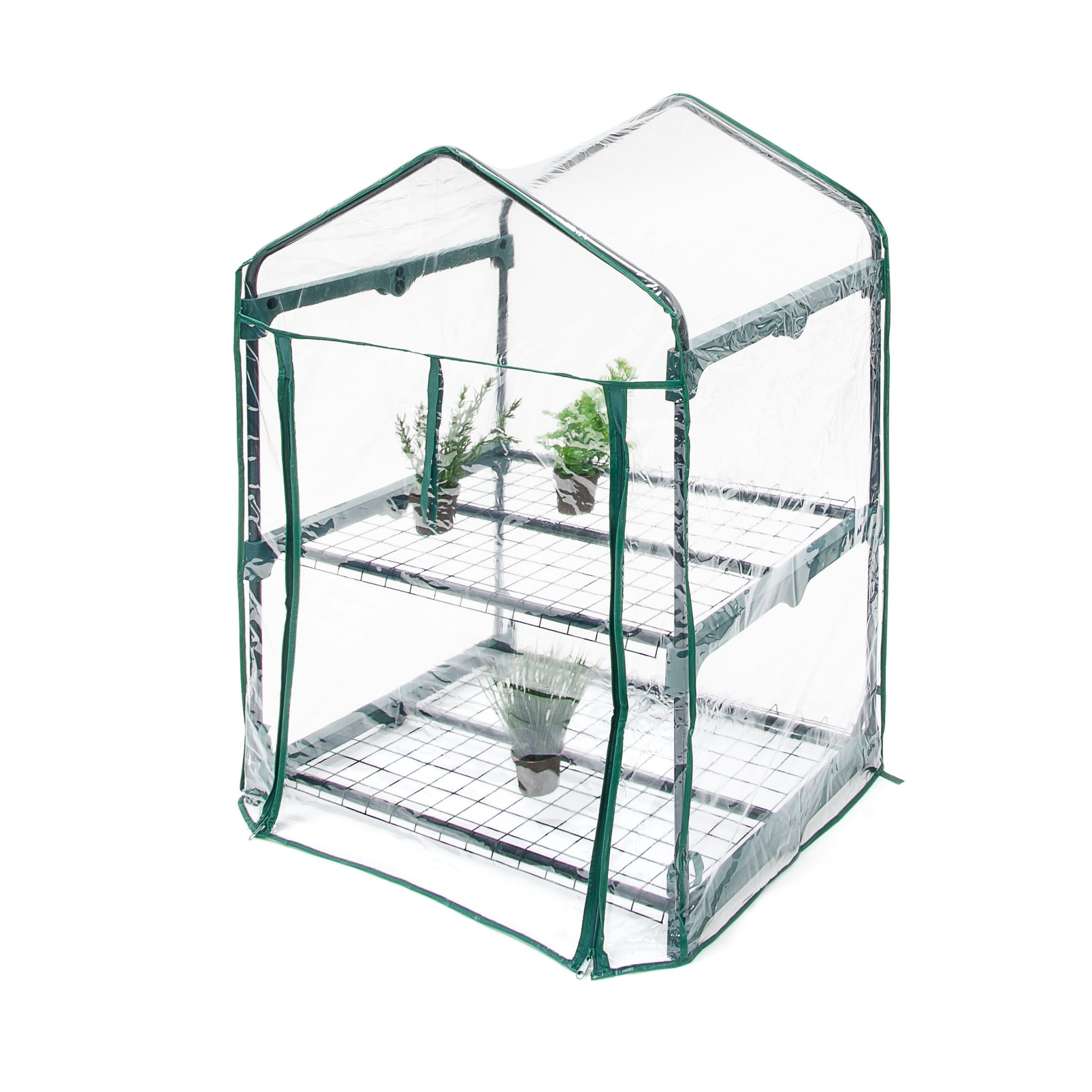Foliengewächshaus 2 Etagen, transparent