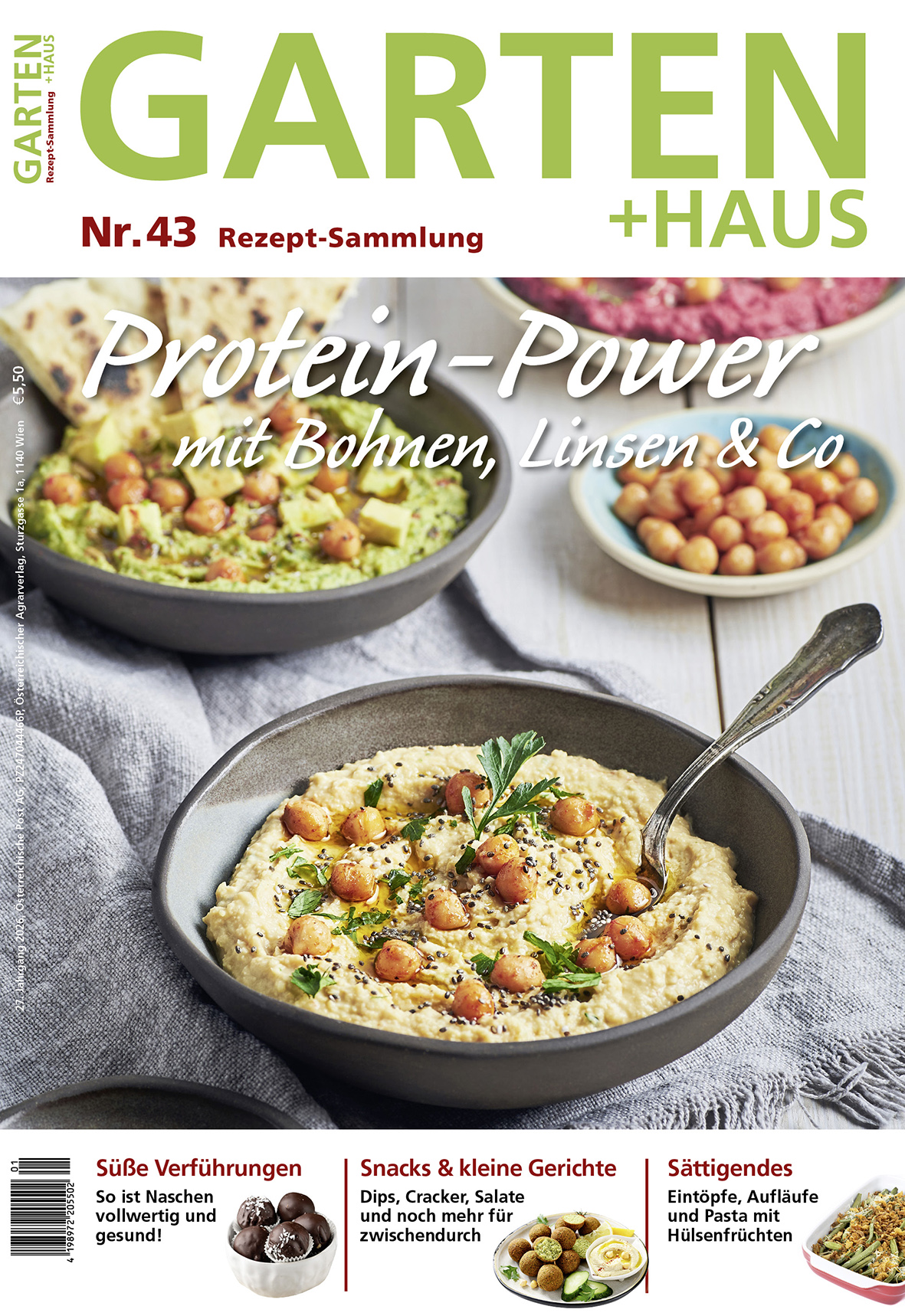 Rezept-Sammlung 43 – Protein-Power mit Bohnen, Linsen & Co Rezept-Sammlung 43 – Protein-Power mit Bohnen, Linsen & Co