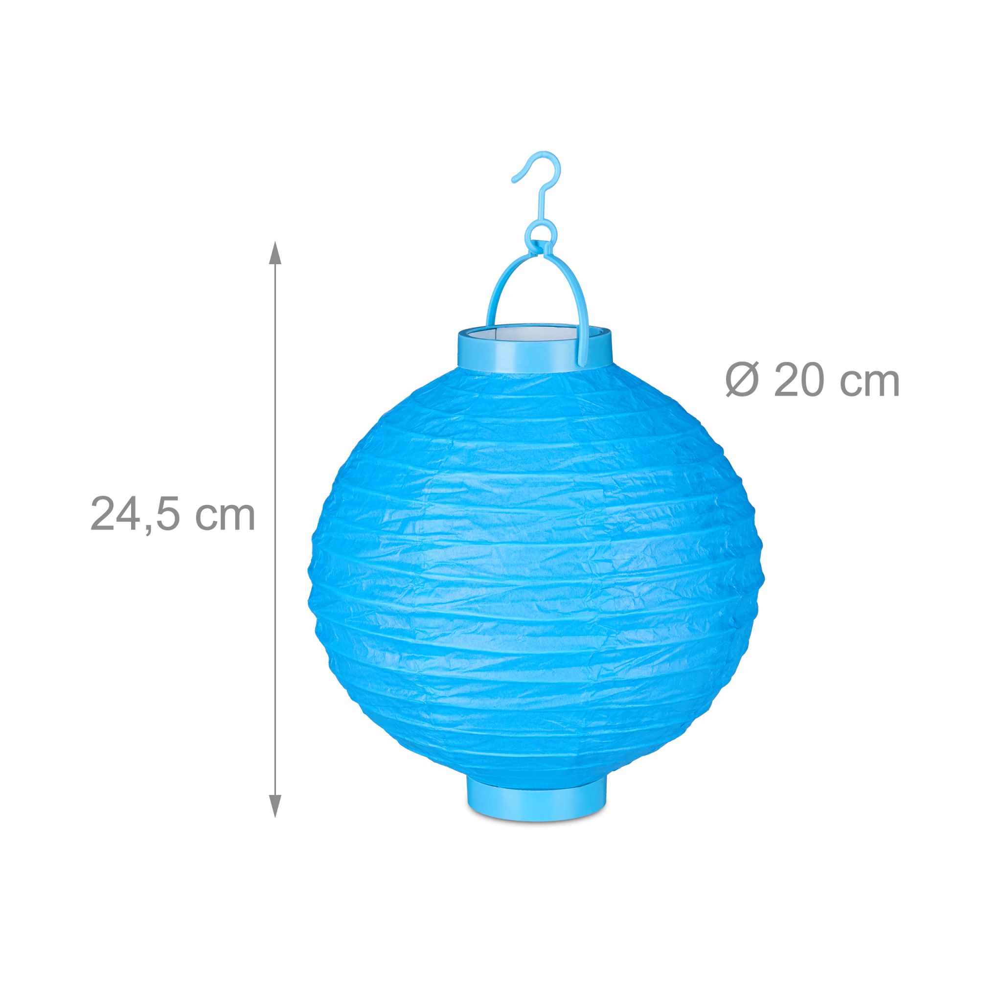 Solar-Lampion, bunt, 10er-Set