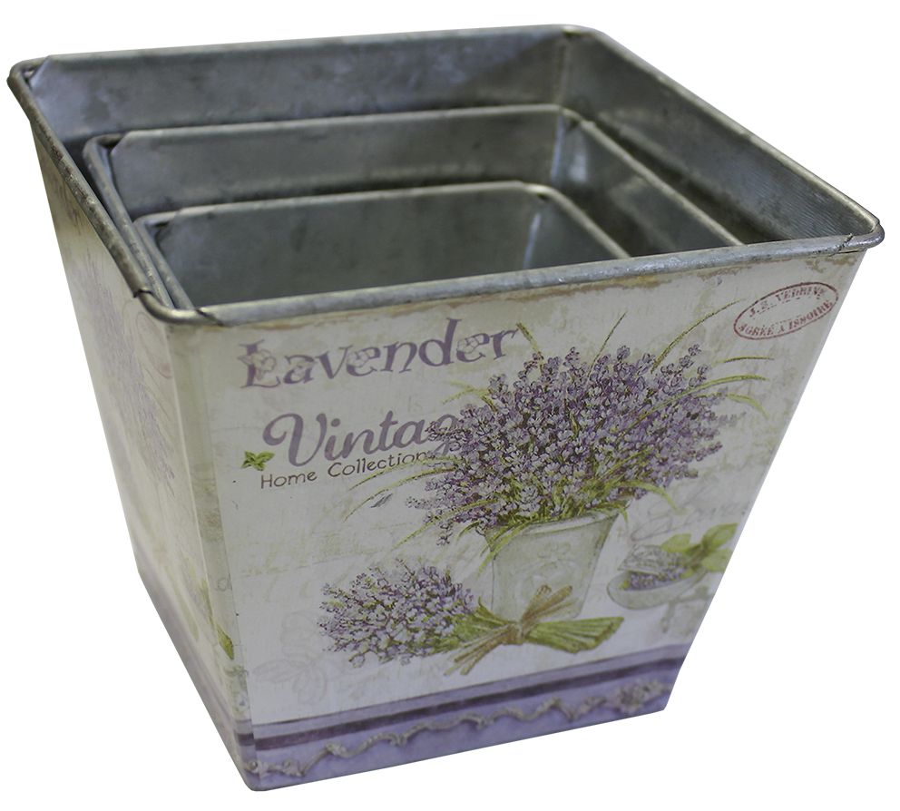 Topfset mit Lavendelmotiv
