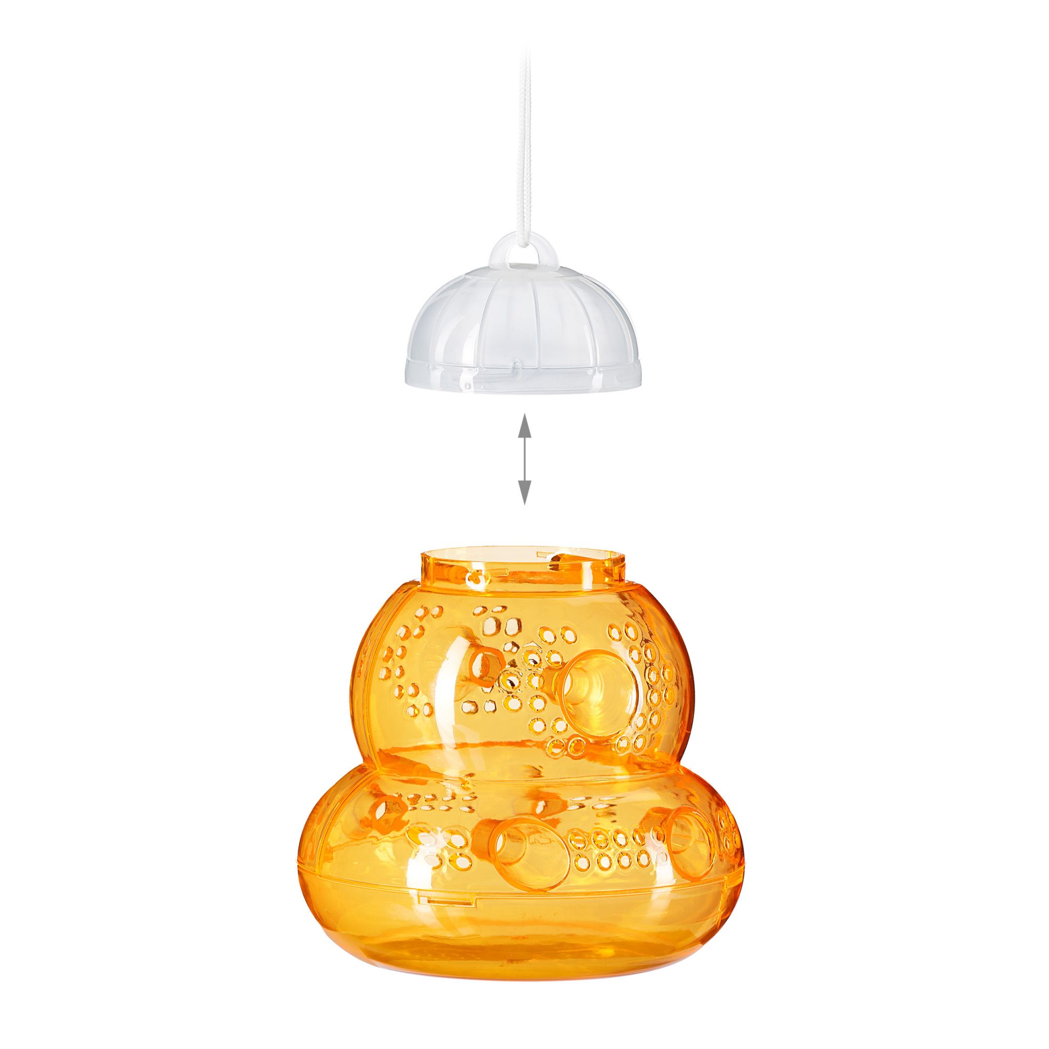 Wespenfalle, Kunststoff, Orange Wespenfalle, Kunststoff, Orange