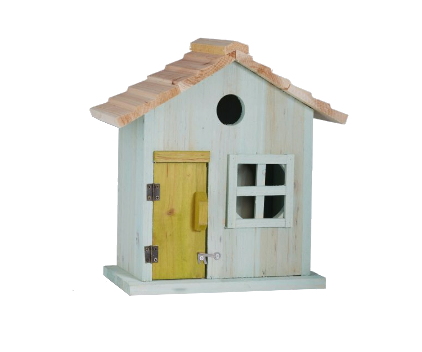 Vogelnistkasten mit Tür und Fenster Vogelnistkasten mit Tür und Fenster