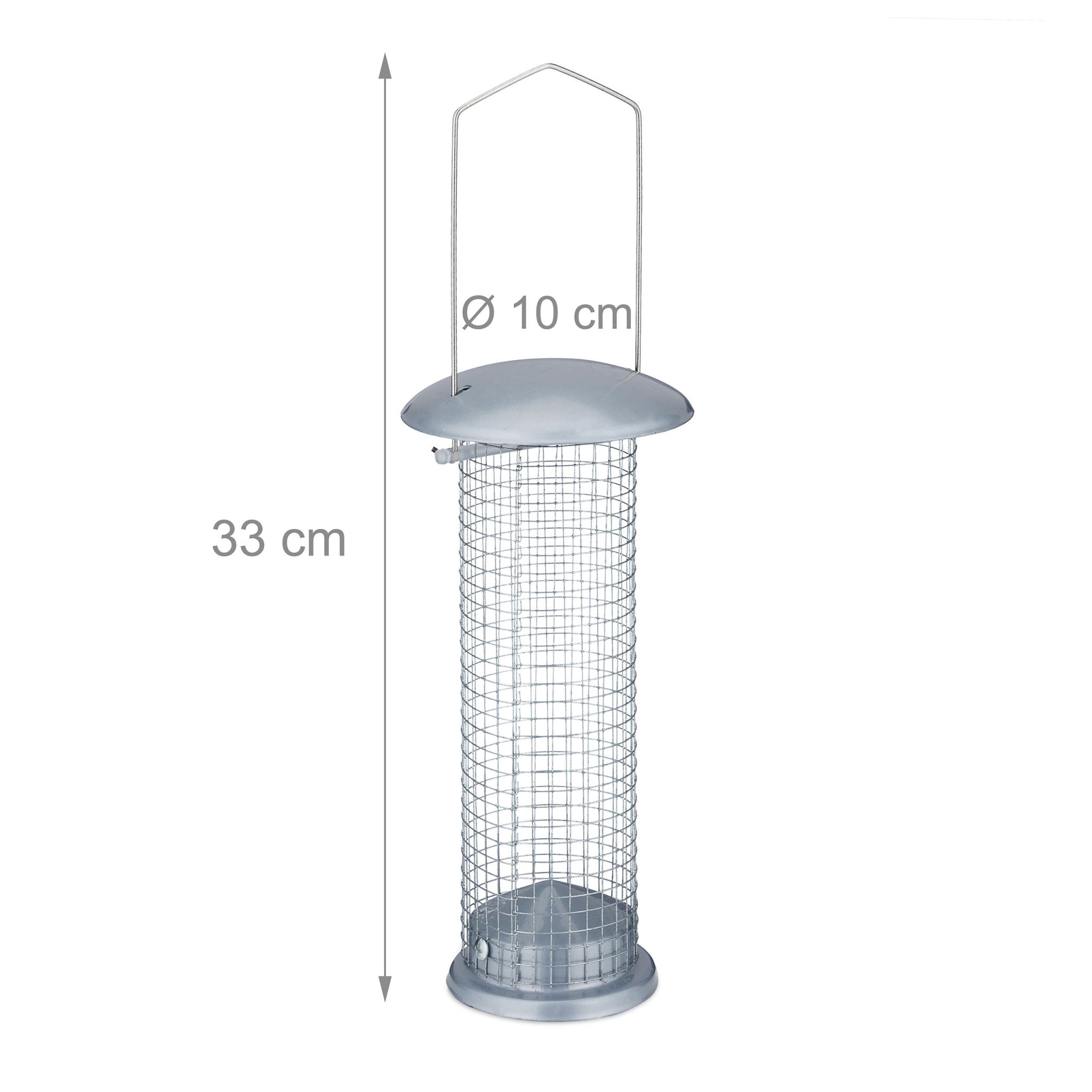 Vogelfutterspender zum Hängen, Metall