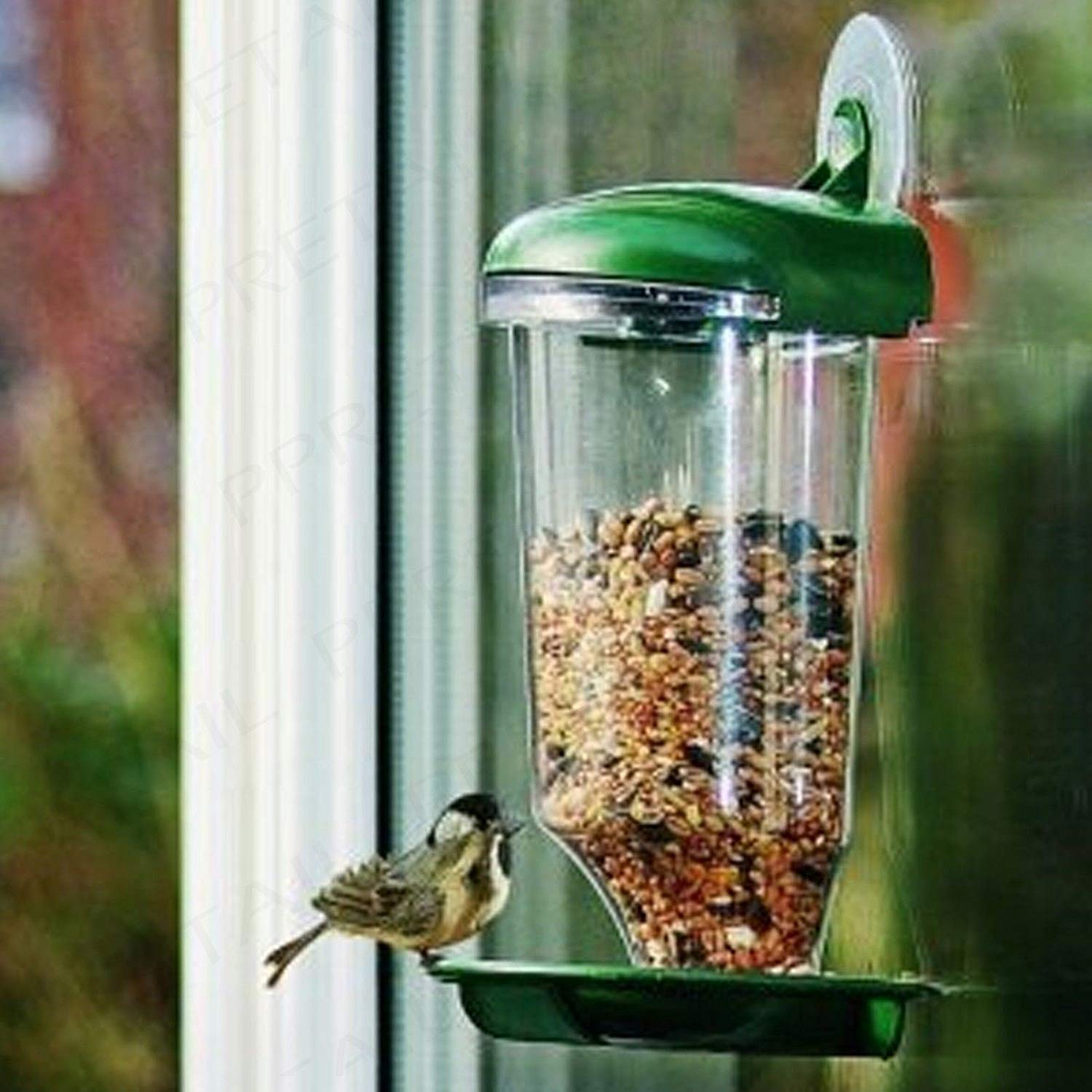 Vogelfutterspender mit Saugnapf