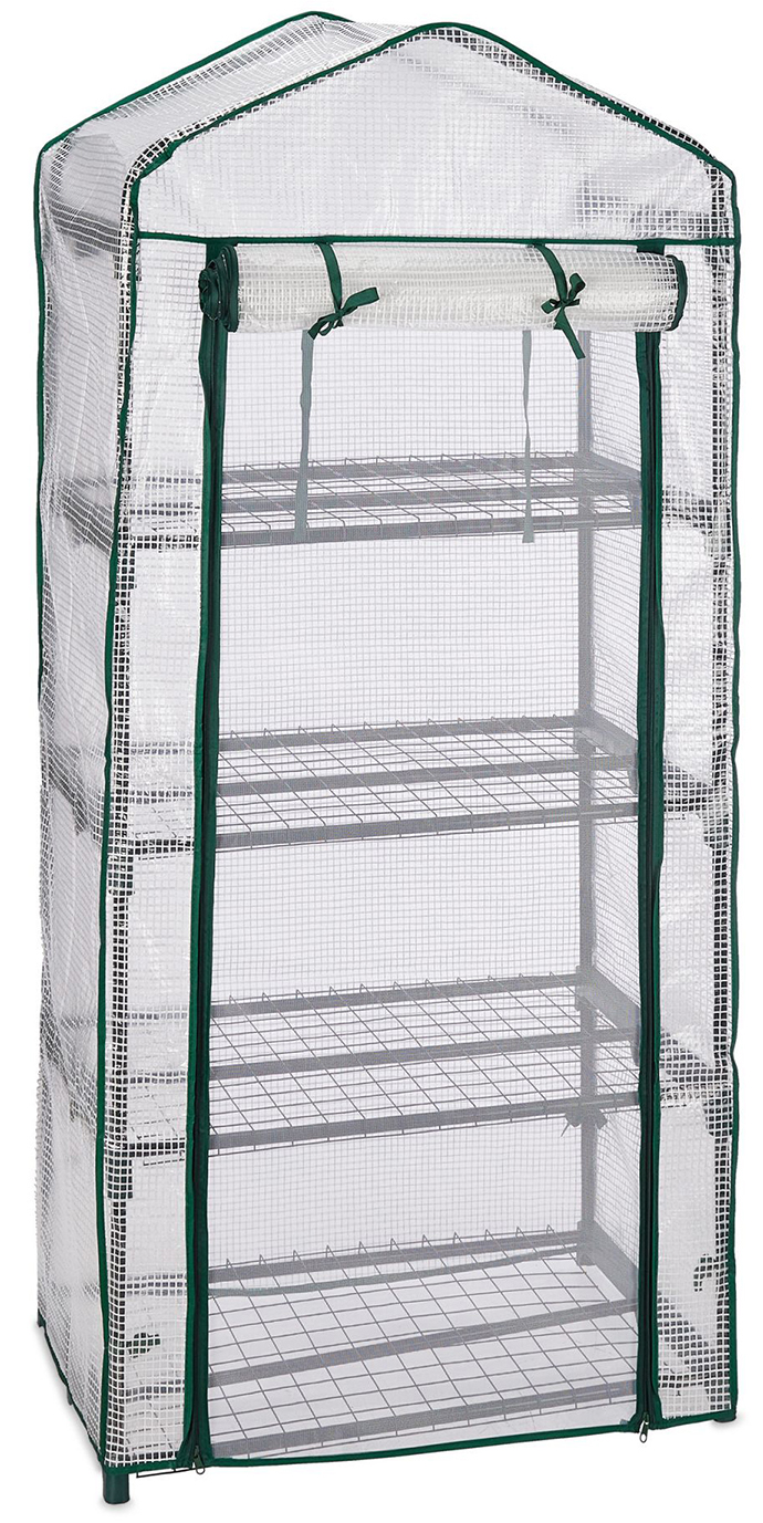 Foliengewächshaus 4 Etagen, transparent Foliengewächshaus 4 Etagen, transparent