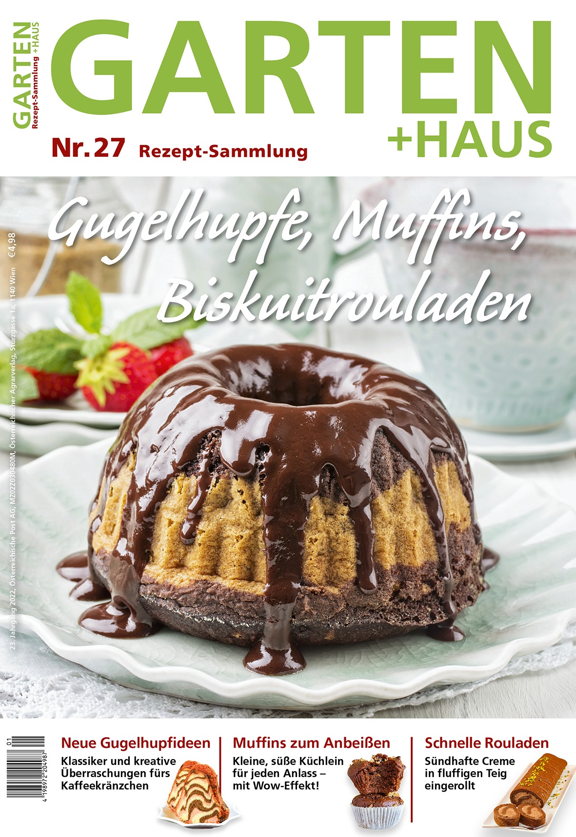 Rezept-Sammlung 27 – Gugelhupfe, Muffins, Biskuitrouladen Rezept-Sammlung 27 – Gugelhupfe, Muffins, Biskuitrouladen
